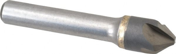 Hertel - 1/2" Head Diam, 3/8" Shank Diam, 4 Flute 82° Solid Carbide Countersink - Exact Tooling