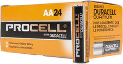 Duracell - Size AA, Alkaline, 24 Pack, Standard Battery - 1.5 Volts, Button Tab Terminal - Exact Tooling