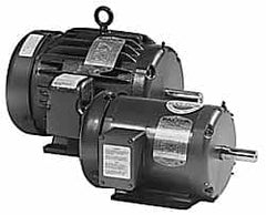 Baldor - 1/2 Max hp, 1,140 Max RPM, Electric AC DC Motor - 208, 230, 460 V Input, Three Phase, 56 Frame - Exact Tooling