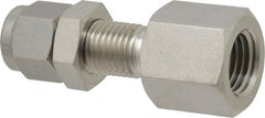 Ham-Let - 1/4" OD, Grade 316Stainless Steel Bulkhead Female Connector - Comp x FNPT Ends - Exact Tooling