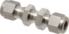 Ham-Let - 5/16" OD, Grade 316Stainless Steel Bulkhead Union - Comp x Comp Ends - Exact Tooling