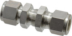 Ham-Let - 1/2" OD, Grade 316Stainless Steel Bulkhead Union - Comp x Comp Ends - Exact Tooling
