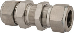 Ham-Let - 3/4" OD, Grade 316Stainless Steel Bulkhead Union - Comp x Comp Ends - Exact Tooling
