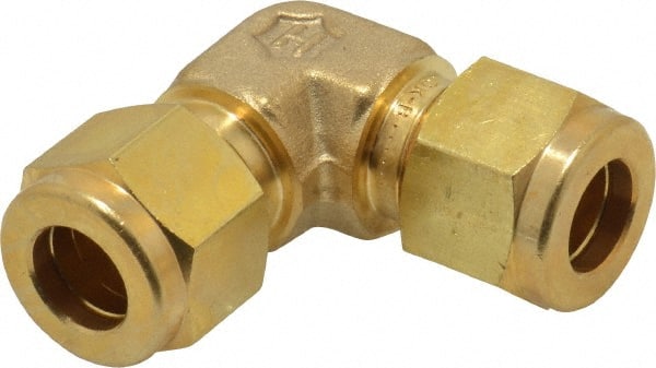 Ham-Let - 3/8" OD, Brass Union Elbow - Comp x Comp Ends - Exact Tooling