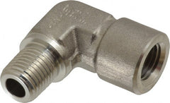 Ham-Let - 1/4" Grade 316 Stainless Steel Pipe 90° Street Elbow - FNPT x MNPT End Connections, 6,200 psi - Exact Tooling