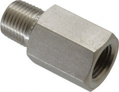 Ham-Let - 1/8" Grade 316 Stainless Steel Pipe Adapter - FNPT x MNPT End Connections, 6,100 psi - Exact Tooling
