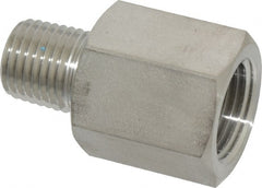 Ham-Let - 3/8 x 1/4" Grade 316 Stainless Steel Pipe Adapter - FNPT x MNPT End Connections, 5,000 psi - Exact Tooling
