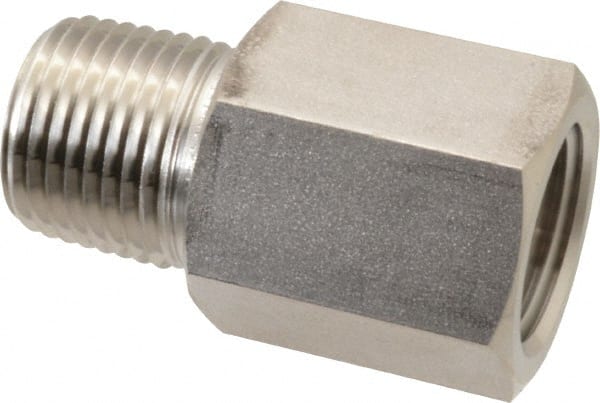 Ham-Let - 1/2" Grade 316 Stainless Steel Pipe Adapter - FNPT x MNPT End Connections, 4,600 psi - Exact Tooling