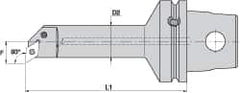 Kennametal - Right Hand Cut, Size KM63, DN.. Insert Compatiblity, Internal Modular Turning & Profiling Cutting Unit Head - 17mm Ctr to Cutting Edge, 125mm Head Length, Through Coolant, Series Kenlever - Exact Tooling
