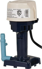 Little Giant Pumps - 1 Amp, 115 Volt, 1/50 hp, 1 Phase, Thermal Plastic Evaporative Cooler Pumps Machine Tool & Recirculating Pump - 8.3 GPM, 11 psi, 9" Overall Height, 4-1/2" Body Length, ABS Impeller, Open Fan Cooled Motor - Exact Tooling