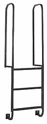 PW Platforms - 10 Step Ladder - Dock Ladder, 300 Lb Capacity - Exact Tooling