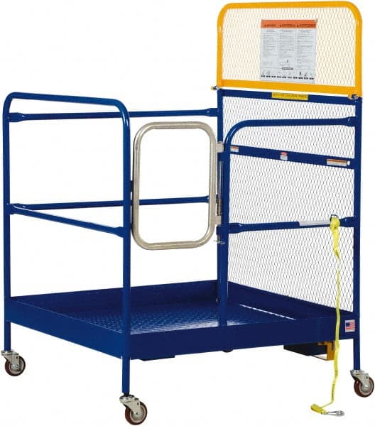 Vestil - Platform - Forklift Work Platform, 1,000 Lb Capacity - Exact Tooling