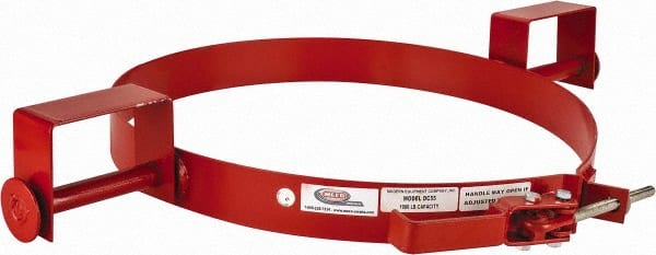 Made in USA - 1,000 Lb Load Capacity, 55 Gal Forklift Drum Caddy - 22-1/2" Diam, For 55 Gal Drums - Exact Tooling