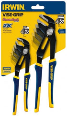 Irwin - 2 Piece GrooveLock Plier Set - Comes in Clamshell - Exact Tooling