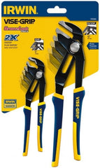 Irwin - 2 Piece GrooveLock Plier Set - Comes in Clamshell - Exact Tooling