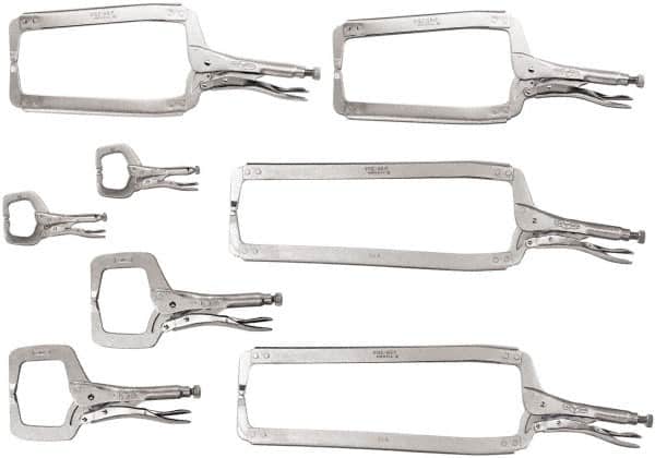 Irwin - 8 Piece Locking Clamp Plier Set - Comes in Box - Exact Tooling