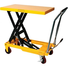Wesco Industrial Products - 2,200 Lb Capacity Manual Hydraulic Scissor Lift Table - 15" to 39" Lift Height, 40" Platform Length x 20" Platform Width - Exact Tooling