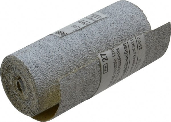 3M - 80 Grit, Silicon Carbide Adhesive Backed Sanding Sheets - Refill Pad Roll, 2-1/2" x 45", Medium Grade, A Weighted Backing - Exact Tooling