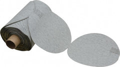 3M - 5" Diam, 320 Grit Silicon Carbide Adhesive PSA Disc - Extra Fine Grade, Gray, A Weighted Backing, Flexible, Use with Random Orbital Sanders - Exact Tooling