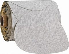 3M - 5" Diam, 150 Grit Silicon Carbide Adhesive PSA Disc - Fine Grade, Gray, A Weighted Backing, Flexible, Use with Random Orbital Sanders - Exact Tooling