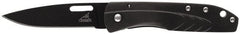 Gerber - 2-19/32" Blade, 6" OAL, Straight Fine Edge Folding Knife - 3-13/32" Closed Length, Stainless Steel, 1 Blade, 1 Edge - Exact Tooling