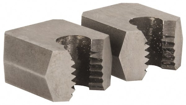 Cle-Line - M8x1.25, Collet #5, Two Piece Adjustable Die - Carbon Steel - Exact Tooling