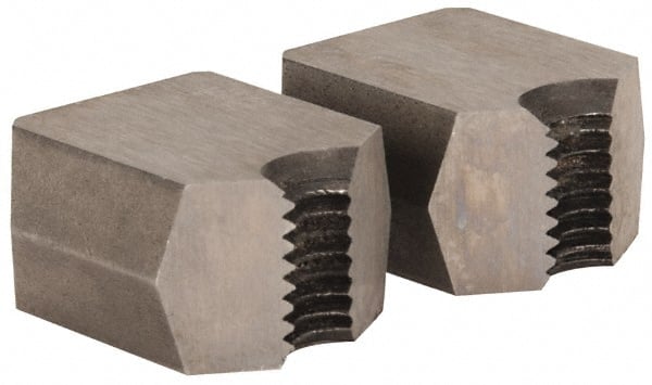 Cle-Line - M6x1.00, Collet #5, Two Piece Adjustable Die - Carbon Steel - Exact Tooling