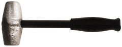 American Hammer - 4 Lb Head 1-1/2" Face Lead Alloy Hammer - 10" OAL, Steel Handle with Grip - Exact Tooling
