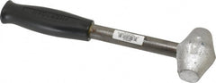 American Hammer - 2 Lb Head 1" Face Lead Alloy Hammer - 10" OAL, Steel Handle with Grip - Exact Tooling