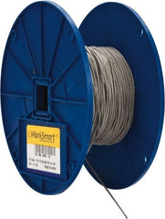 Value Collection - 1/16" x 3/64" Diam, Aircraft Cable - 270 Lb Breaking Strength, 7 x 7 Strand Core, Vinyl Coating - Exact Tooling