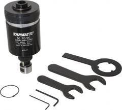 Tapmatic - Model 50TC/DC, No. 6 Min Tap Capacity, 1/2 Inch Max Mild Steel Tap Capacity, JT33 Mount Tapping Head - 22100 (J421), 22000 (J422) Compatible, Includes Tap Clamping Wrenches, for Manual Machines - Exact Tooling