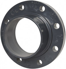 Value Collection - 6" Pipe, 11" OD, PVC Spigot Pipe Flange - Schedule 80, Gray - Exact Tooling