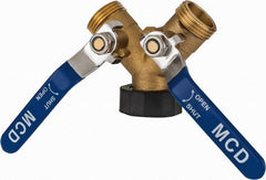 Midwest Control - 3/4 NH Garden Hose Coupler - Brass, Female Swivel Nut to Male Hose Connector - Exact Tooling
