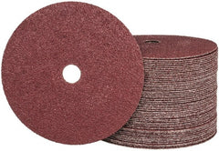 Camel Grinding Wheels - 7" Diam 7/8" Hole 24 Grit Fiber Disc - Very Coarse Grade, Aluminum Oxide, 8,600 Max RPM - Exact Tooling