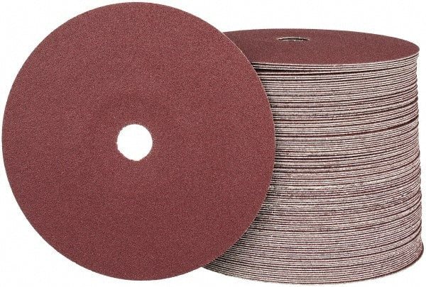 Camel Grinding Wheels - 7" Diam 7/8" Hole 80 Grit Fiber Disc - Medium Grade, Aluminum Oxide, 8,600 Max RPM - Exact Tooling