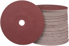 Camel Grinding Wheels - 7" Diam 7/8" Hole 80 Grit Fiber Disc - Medium Grade, Aluminum Oxide, 8,600 Max RPM - Exact Tooling