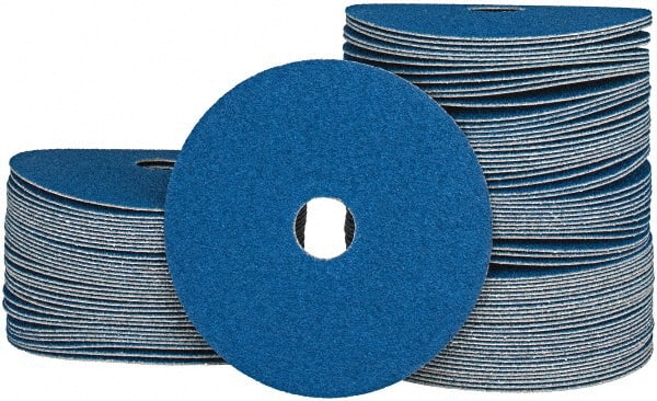 Camel Grinding Wheels - 5" Diam 7/8" Hole 50 Grit Fiber Disc - Coarse Grade, Zirconia Alumina, 12,200 Max RPM - Exact Tooling