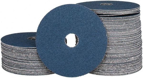 Camel Grinding Wheels - 5" Diam 7/8" Hole 60 Grit Fiber Disc - Medium Grade, Zirconia Alumina, 12,200 Max RPM - Exact Tooling