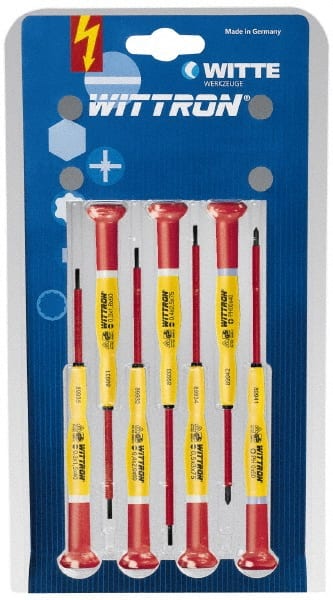 Witte - 7 Piece Phillips & Slotted Screwdriver Set - - Exact Tooling