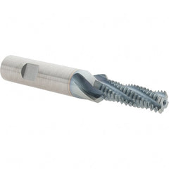 Emuge - 1/2-13, 0.407" Cutting Diam, 4 Flute, Solid Carbide Helical Flute Thread Mill - Internal Thread, 1.267" LOC, 3.78" OAL, 14mm Shank Diam - Exact Tooling