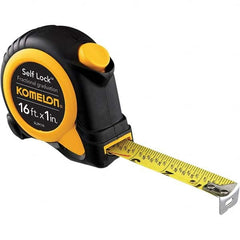 Komelon - 16' x 1" Yellow Blade Tape Measure - Exact Tooling