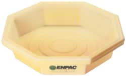 Enpac - 19.5 Gal Sump, 400 Lb Capacity, 1 Drum, Plastic Drum Tray - 7-1/4" High - Exact Tooling