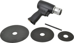 Florida Pneumatic - 3 to 5-1/2" Disc, 20,000 RPM, Pneumatic Handheld Disc Sander - 4 CFM, 1/4 NPT Inlet, 0.33 hp, 90 psi - Exact Tooling