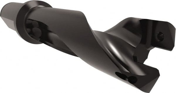 Allied Machine and Engineering - 24 to 25.78mm Diam, 3xD, 3-5/64" Max Depth, 1" Shank Diam, 6-49/64" OAL, Replaceable Tip Drill - Series 24 - Exact Tooling