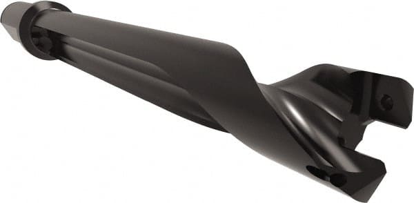 Allied Machine and Engineering - Series 26, 26 to 29mm Diam, 1-1/4" Diam Straight Shank with Flange, Straight Flute Spade Drill - 7-63/64" Max Depth, 9-5/8" Body Length, 11-29/32" OAL, Standard Length, Through Coolant - Exact Tooling