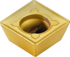Kennametal - SDMT060304 Grade KC735M Carbide Milling Insert - TiN Finish, 1/8" Thick, 1/4" Inscribed Circle, 1/64" Corner Radius - Exact Tooling