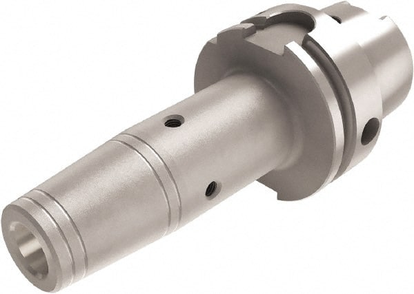 Seco - 1/4" Hole Diam, HSK63A Taper Shank Shrink Fit Tool Holder & Adapter - 3.149" Projection, 0.826" Nose Diam, 1.023" Clamping Depth, 45,000 RPM, Through Coolant - Exact Tooling