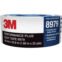 3M - 10 Yd x 1.88" x 12.1 mil Blue Polyethylene Cloth Duct Tape - Exact Tooling