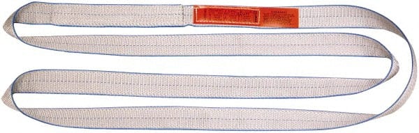 Lift-All - 3' Long x 6" Wide, 28,600 Lb Vertical Capacity, 2 Ply, Polyester Web Sling - 23,000 Lb Choker Capacity - Exact Tooling