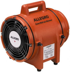 Allegro - 8" Inlet, Electric AC Axial Blower - 0.33 hp, 900 CFM, Explosion Proof, 115 Max Voltage Rating - Exact Tooling